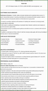 Sales Resume Templates Free Download