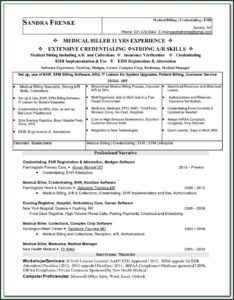 Sample Resumes For Medical Billing And Coding Specialist