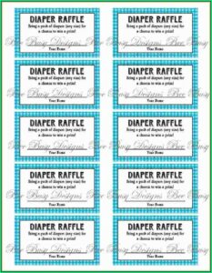 Sample Template For Raffle Tickets