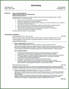 Samples Of Good Sales Resumes