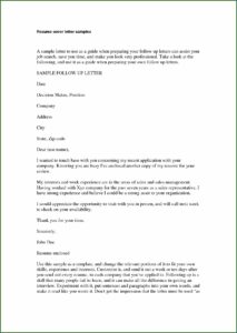 Samples Of Resume For Jobs