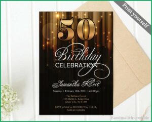 Save The Date 50th Birthday Templates Free