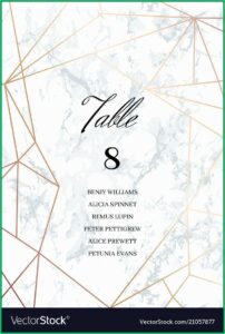 Seating Card Template