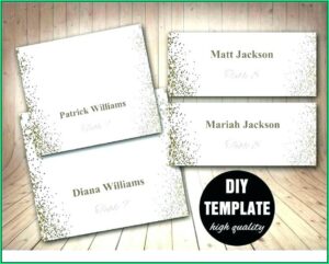 Seating Card Template Word