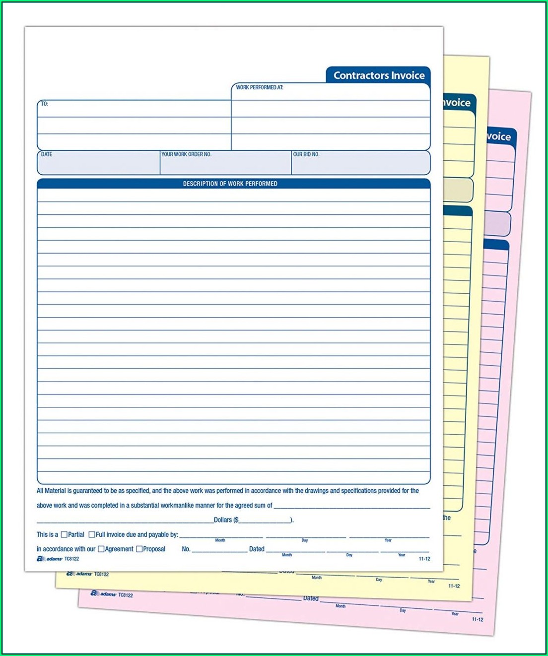 Self Employed Invoice Template Uk Word