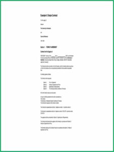 Service Agreement Contract Template Word
