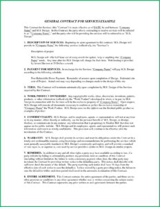 Service Agreement Template Word Uk