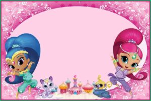 Shimmer And Shine Invitation Template Free