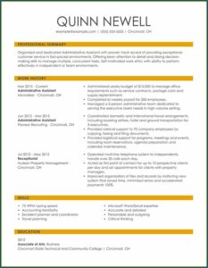 Show Me A Current Resume Format