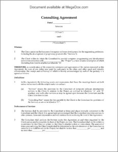 Simple Consulting Agreement Template India