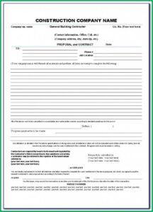 Simple Lawn Care Contract Template