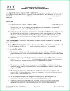 Simple Loan Agreement Template Free