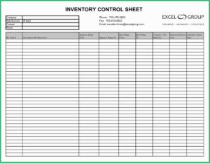 Small Business Inventory Spreadsheet Template Excel