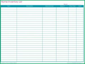 Small Business Inventory Spreadsheet Template Pdf