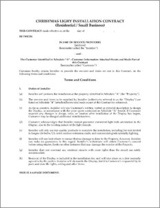 Snow Removal Contract Forms