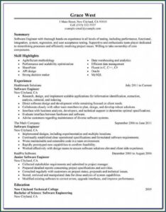 Software Engineer Resume Template