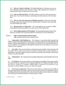 Stock Purchase Agreement Template Uk