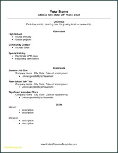 Student Resume Templates Free
