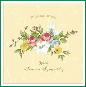 Sympathy Card Template Uk