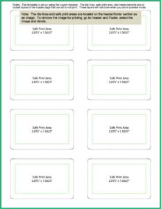 Table Tent Cards Template Free