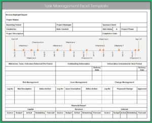 Task Management Excel Template Free