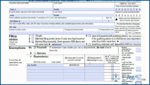 Tax Form 1040a