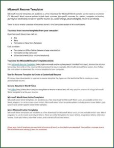 Templates For Cover Letters For Resumes