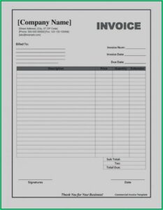 Templates For Invoices