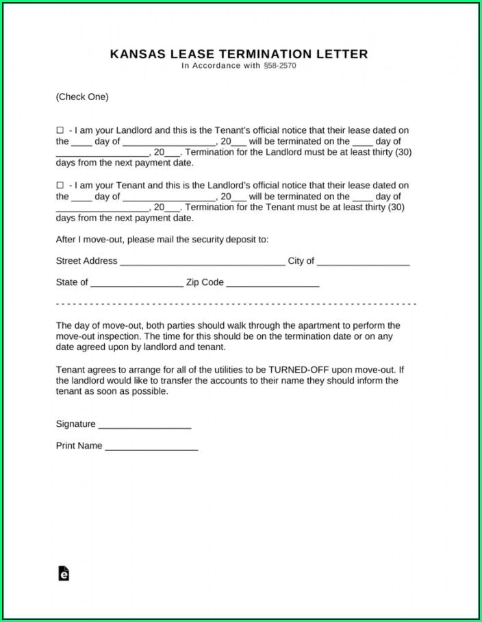 Termination Of Tenancy Agreement Template Letter