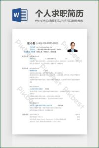 Traditional Cv Template Free