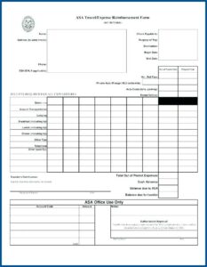 Travel Expense Claim Form Excel