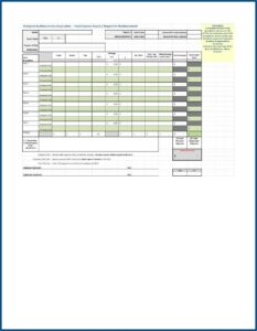 Travel Expense Format Excel