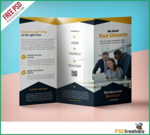 Tri Fold Brochure Template Psd