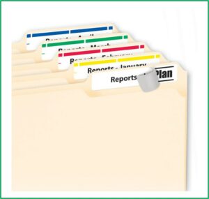 Universal Hanging Folder Tabs Template