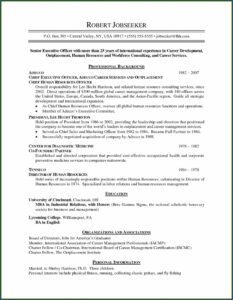 Update Resume Format 2019