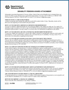 Va Claim Form 21 0304