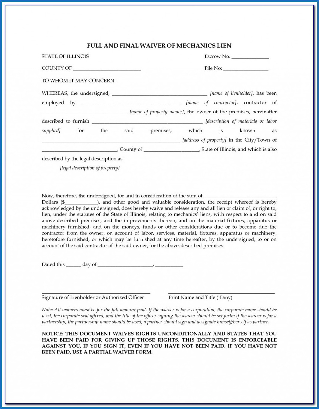 Va Dmv Mechanics Lien Form