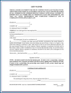 Va Mechanics Lien Form