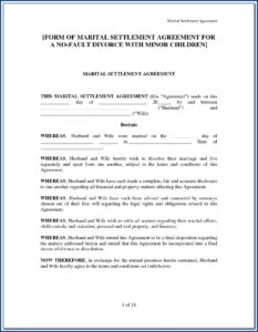 Virginia Separation Agreement Example