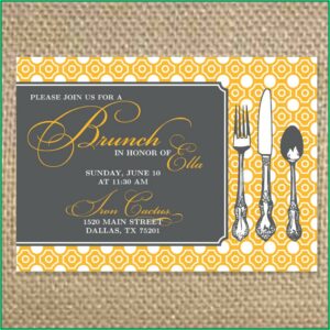 Wedding Brunch Invitation Templates