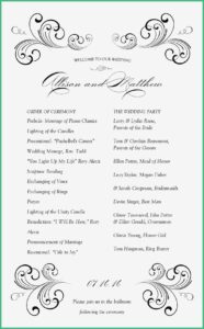 Wedding Ceremony Booklet Templates