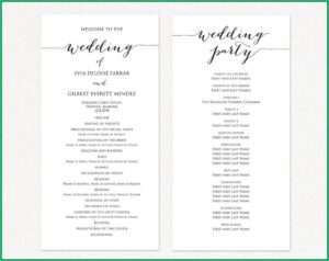 Wedding Ceremony Program Sample Philippines