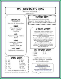 Weekly School Newsletter Templates Free