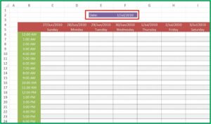 Work Schedule Template Excel