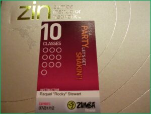 Zumba Punch Card Template Free