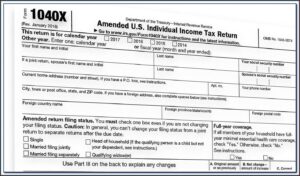 1040x Fillable Form Free