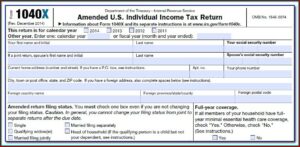 1040x Tax Form Online