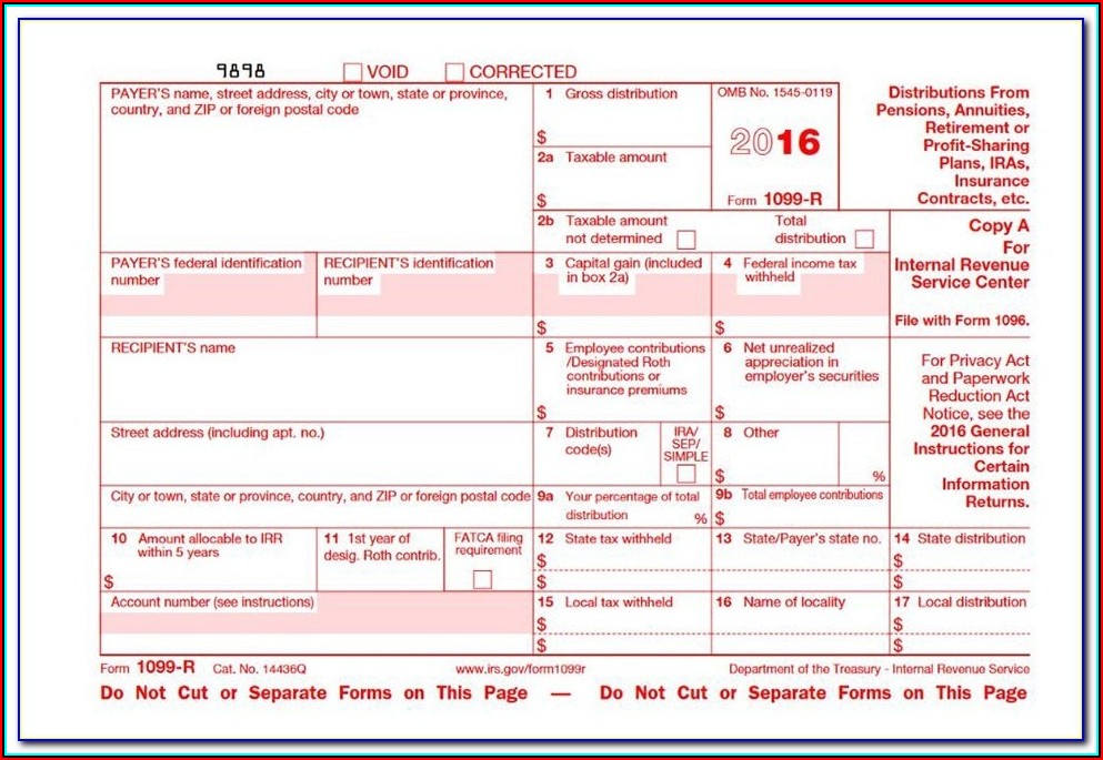 1096 Tax Form Template