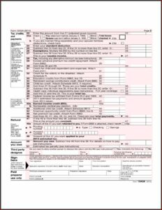 2014 Federal Tax Form 1040a