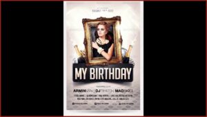 21st Birthday Invitation Templates Photoshop